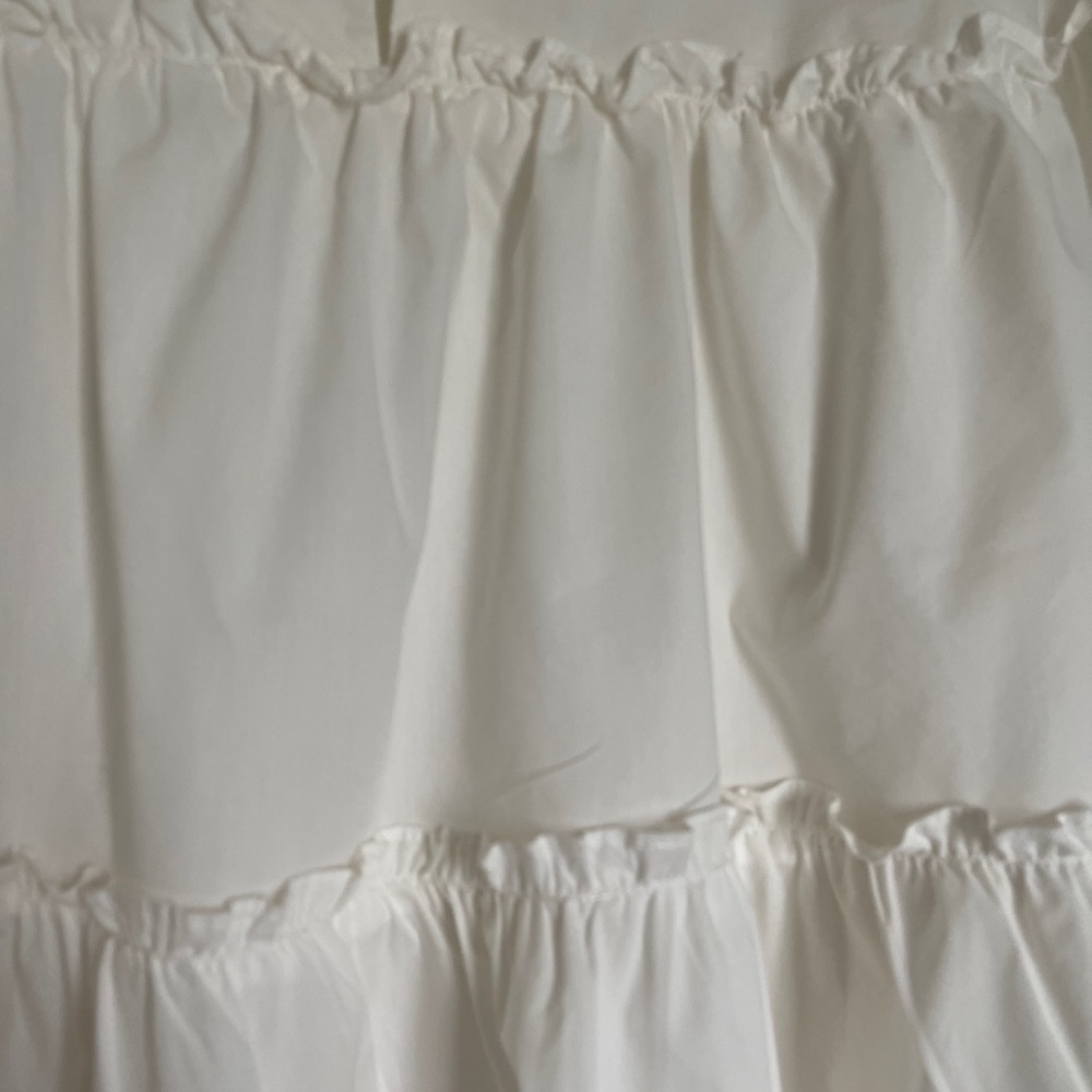 Marc New York by Andrew Marc White Ruffle Blouse – Romantic & Chic - Picture 5 of 7